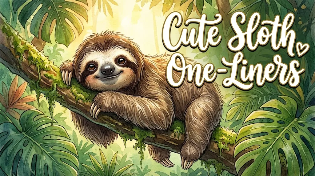 Cute Sloth One-Liners
