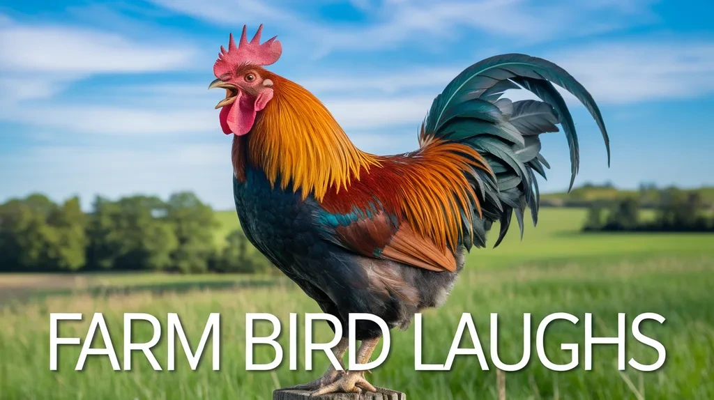 farm bird laughs