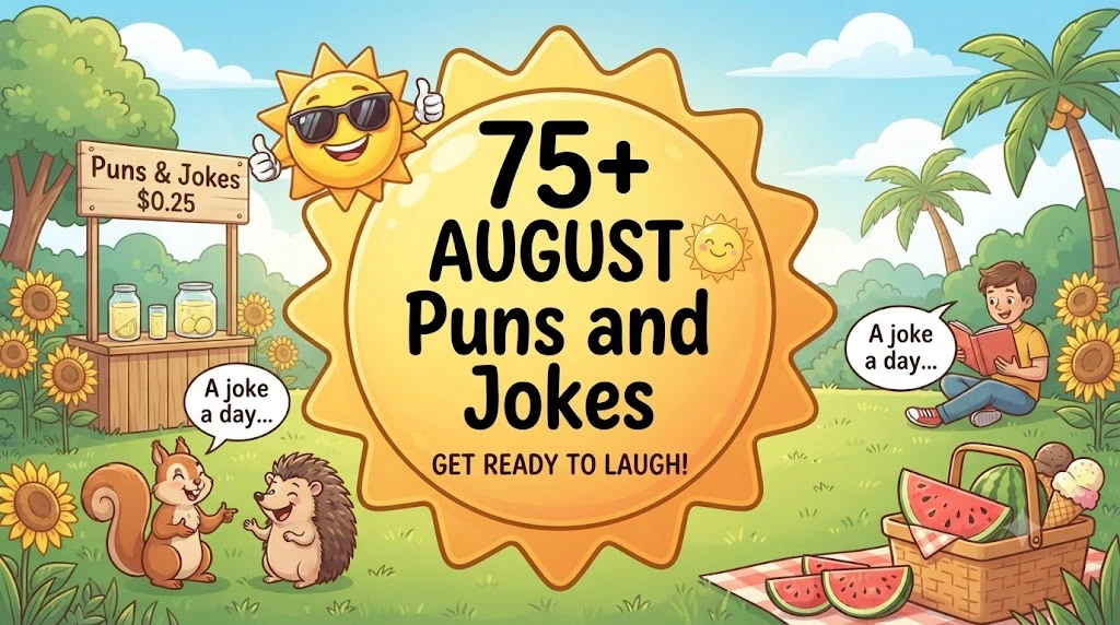 August Puns and Jokes