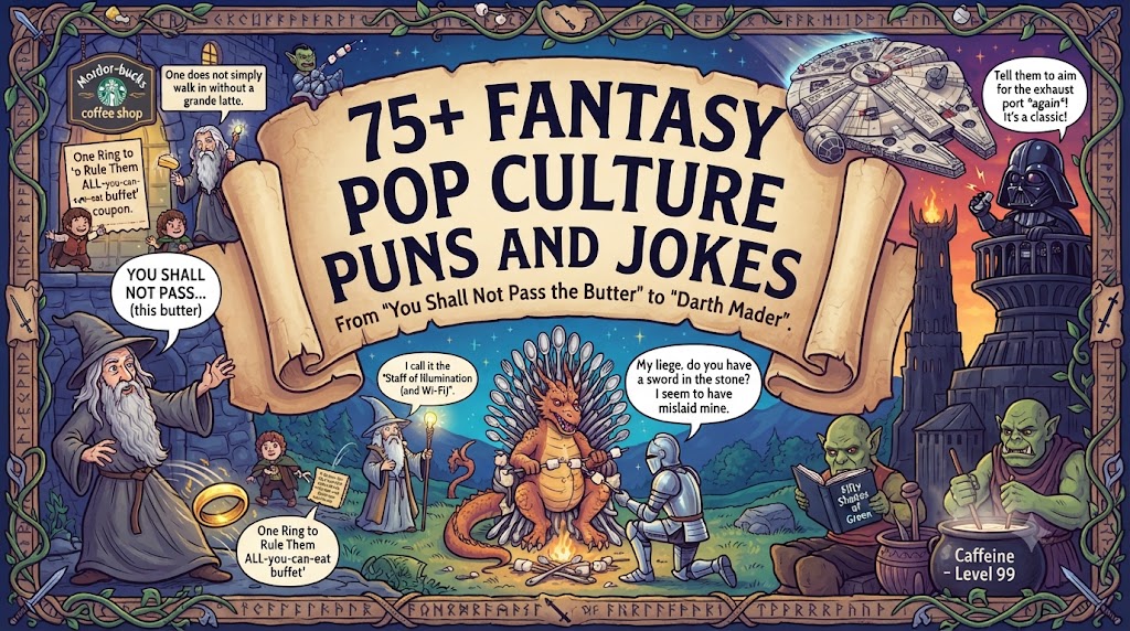 Fantasy Pop Culture Puns and Jokes