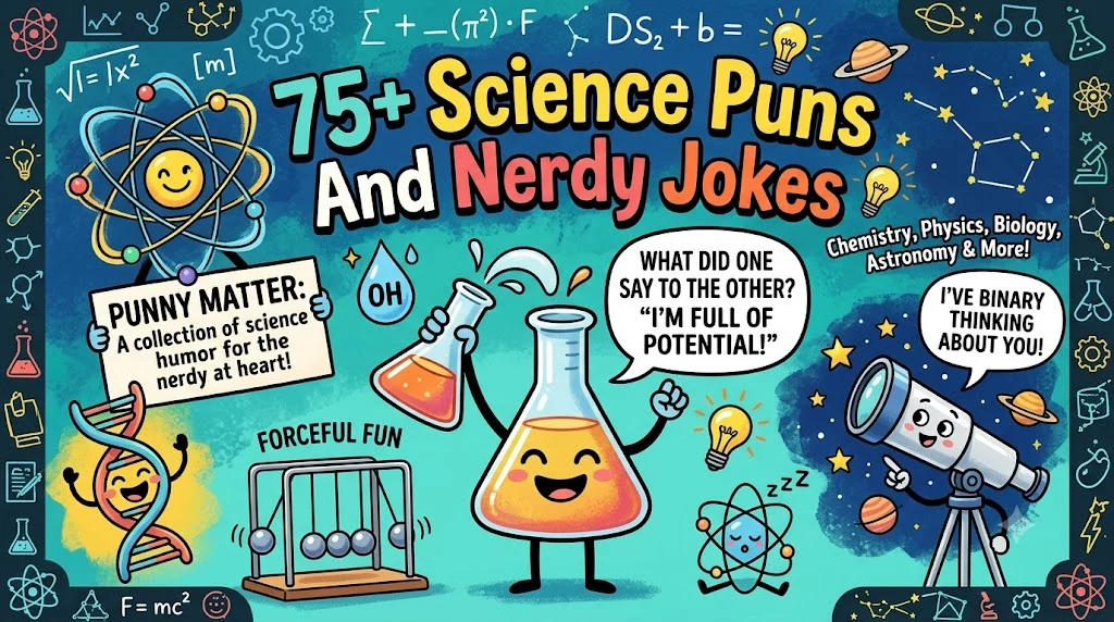 Science Puns And Nerdy Jokes