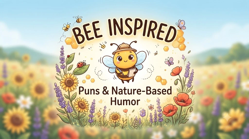 Bee Inspired Puns and Nature Based Humor.