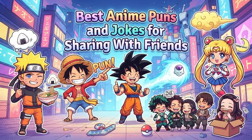 Best Anime Puns and Jokes for Sharing With Friends