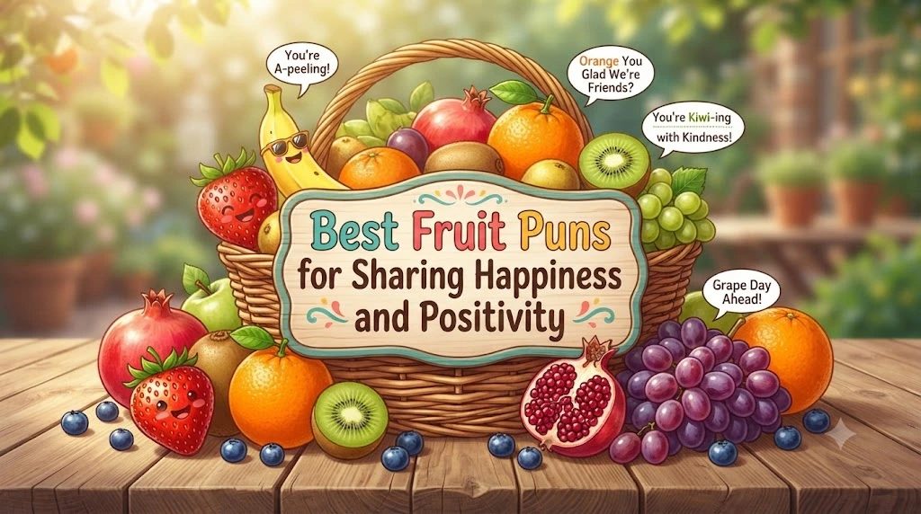 Best Fruit Puns for Sharing Happiness and Positivity.