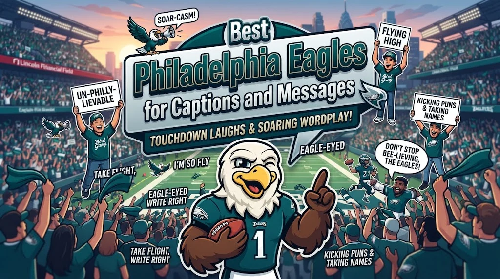 Best Philadelphia Eagles Puns for Captions and Messages