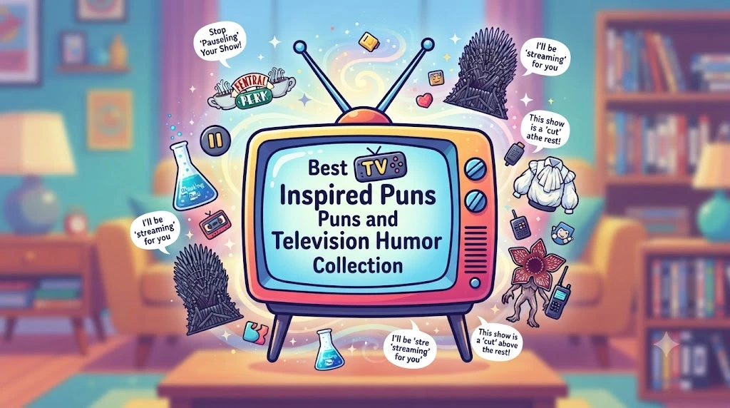 Best TV Inspired Puns and Television Humor Collection