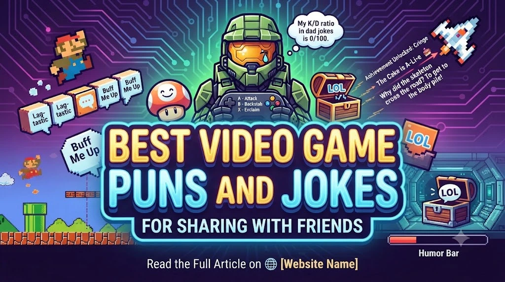 Best Video Game Puns and Jokes for Sharing With Friends