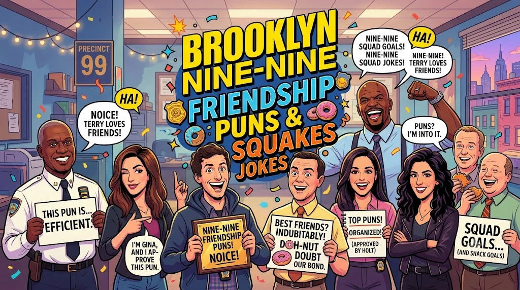 Brooklyn Nine Nine Friendship Puns and Squad Jokes