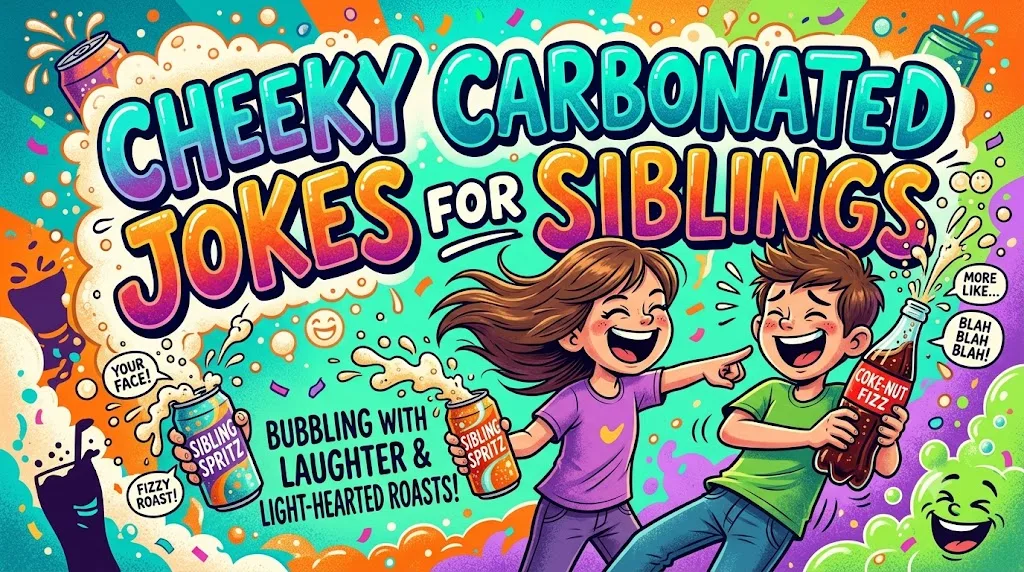 Cheeky Carbonated Jokes For Siblings