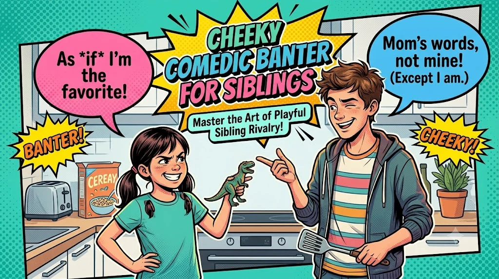 Cheeky Comedic Banter For Siblings