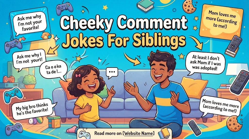 Cheeky Comment Jokes For Siblings