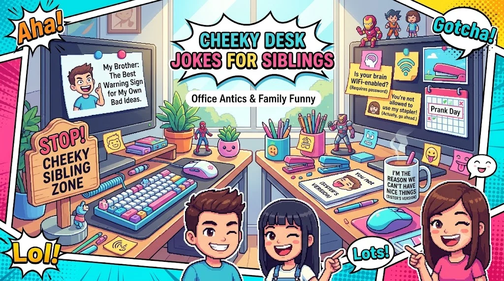 Cheeky Desk Jokes For Siblings