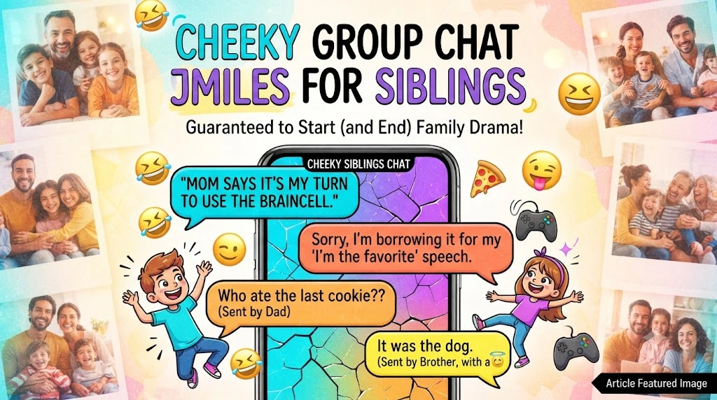 Cheeky Group Chat Jokes For Siblings