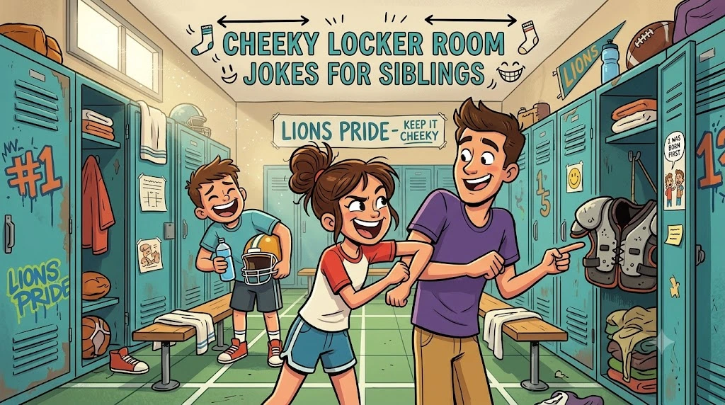 Cheeky Locker Room Jokes For Siblings