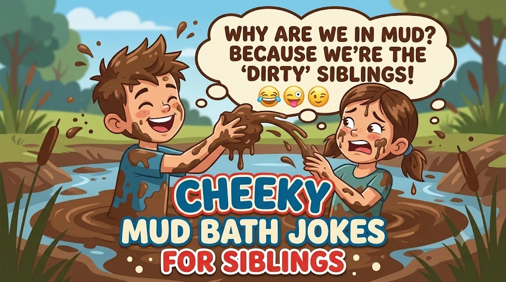 Cheeky Mud Bath Jokes For Siblings