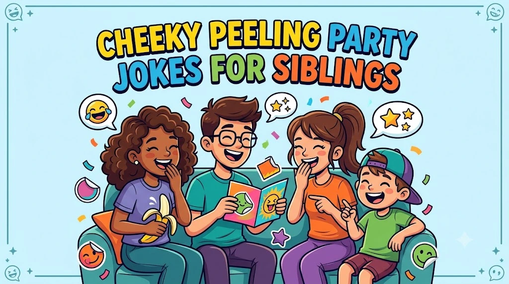 Cheeky Peeling Party Jokes For Siblings
