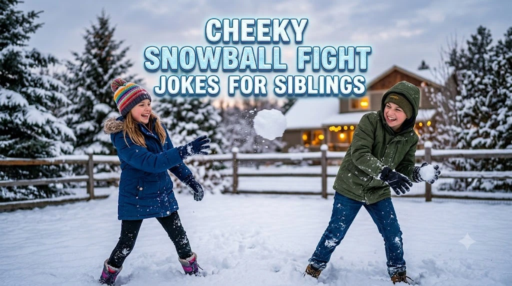 Cheeky Snowball Fight Jokes For Siblings
