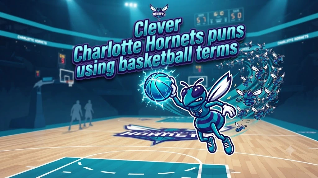 Clever Charlotte Hornets puns using basketball terms