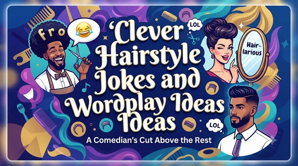 Clever hairstyle jokes and wordplay ideas