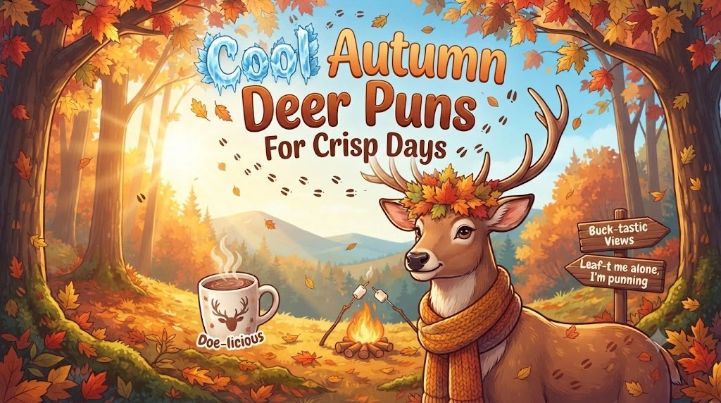 Cool Autumn Deer Puns For Crisp Days