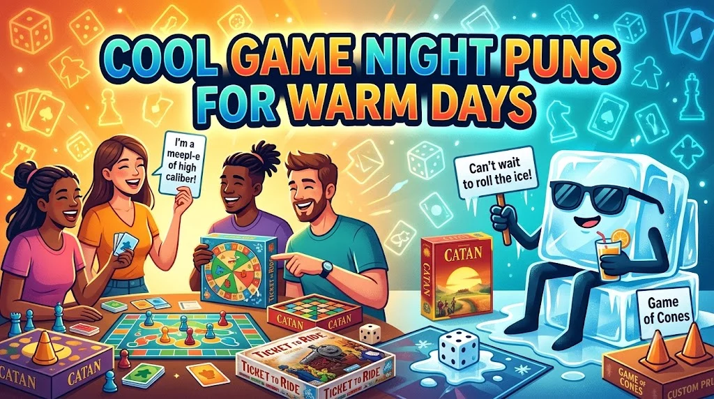 Cool Game Night Puns For Warm Days
