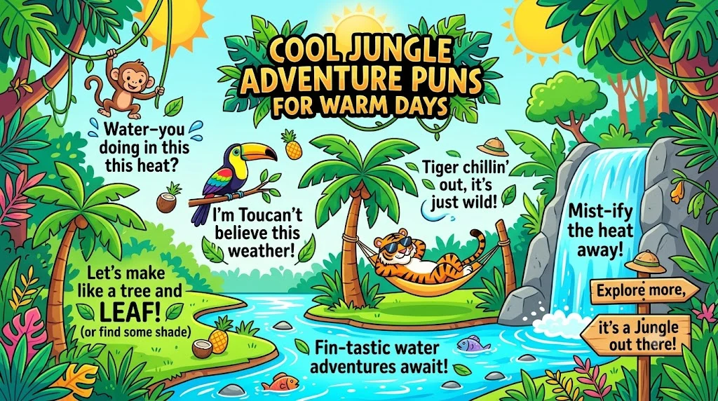 Cool Jungle Adventure Puns For Warm Days