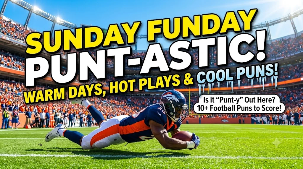 Cool Sunday Football Puns For Warm Days