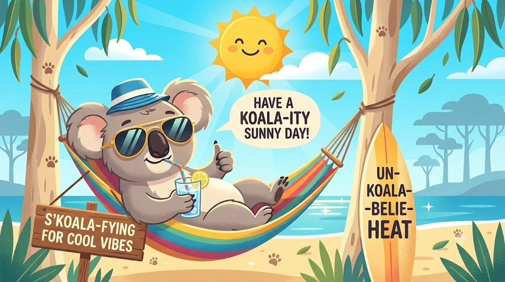 Cool Sunny Koala Puns For Warm Days