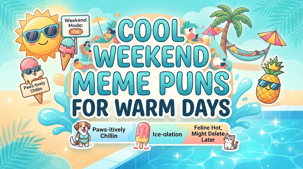 Cool Weekend Meme Puns For Warm Days