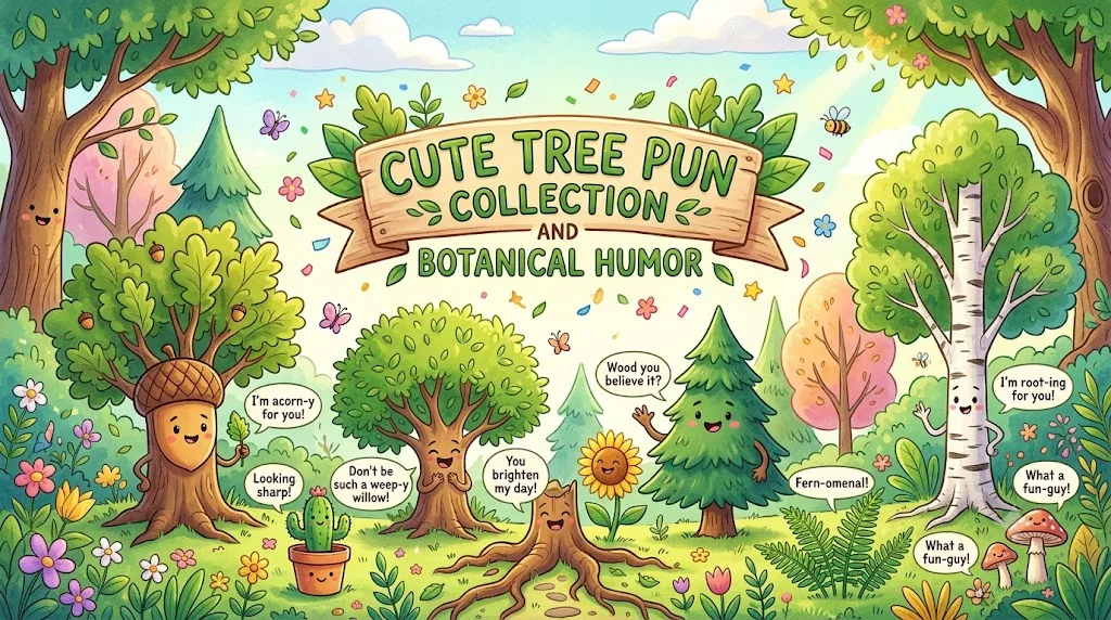 Cute Tree Pun Collection and Botanical Humor