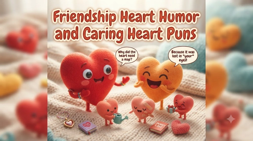 Friendship Heart Humor and Caring Heart Puns