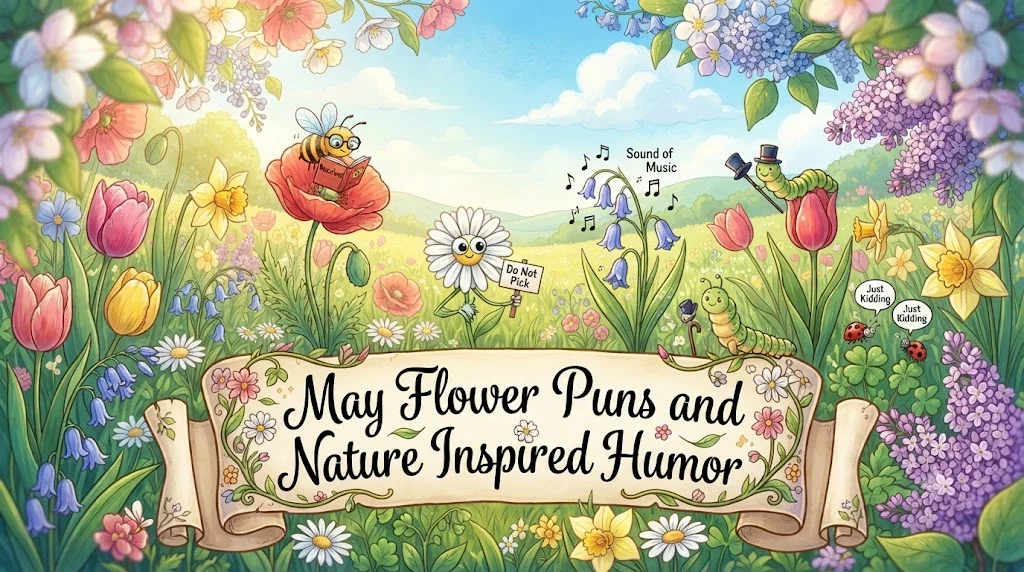 May Flower Puns and Nature Inspired Humor.