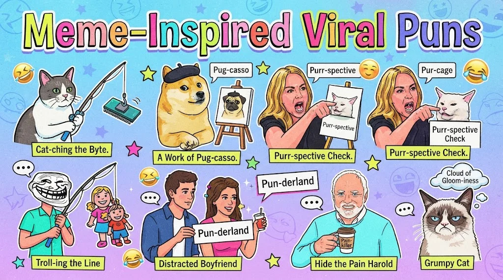 Meme-Inspired Viral Puns