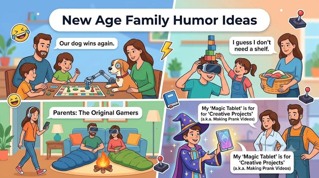 New Age Family Humor Ideas