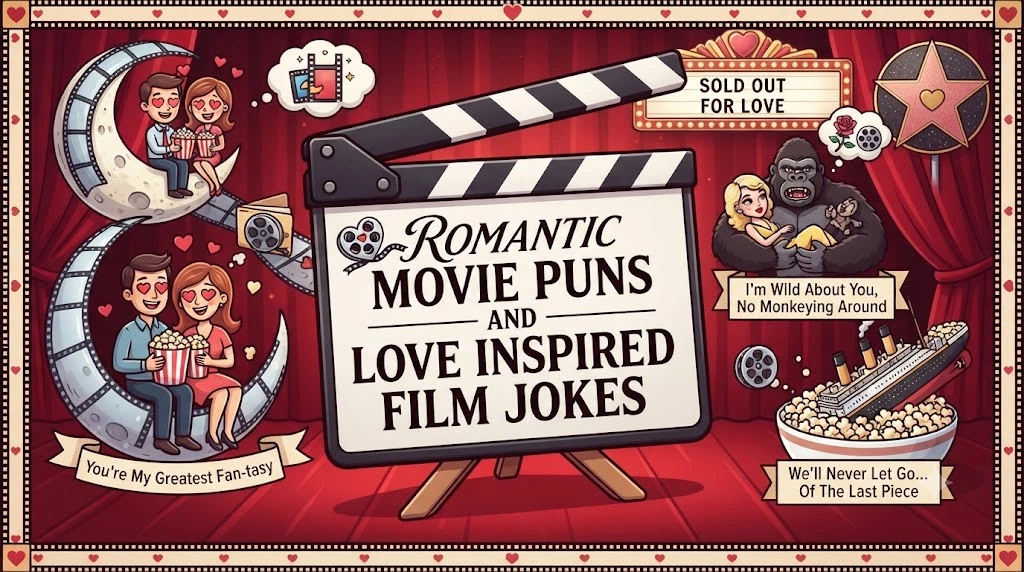 Romantic Movie Puns and Love Inspired Film Jokes