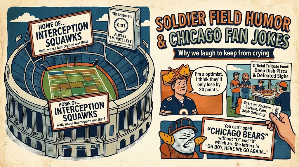 Soldier Field Humor and Chicago Fan Jokes