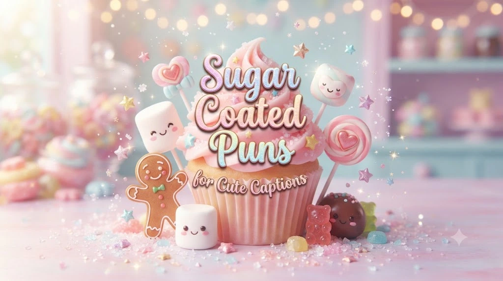Sugar Coated Puns for Cute Captions