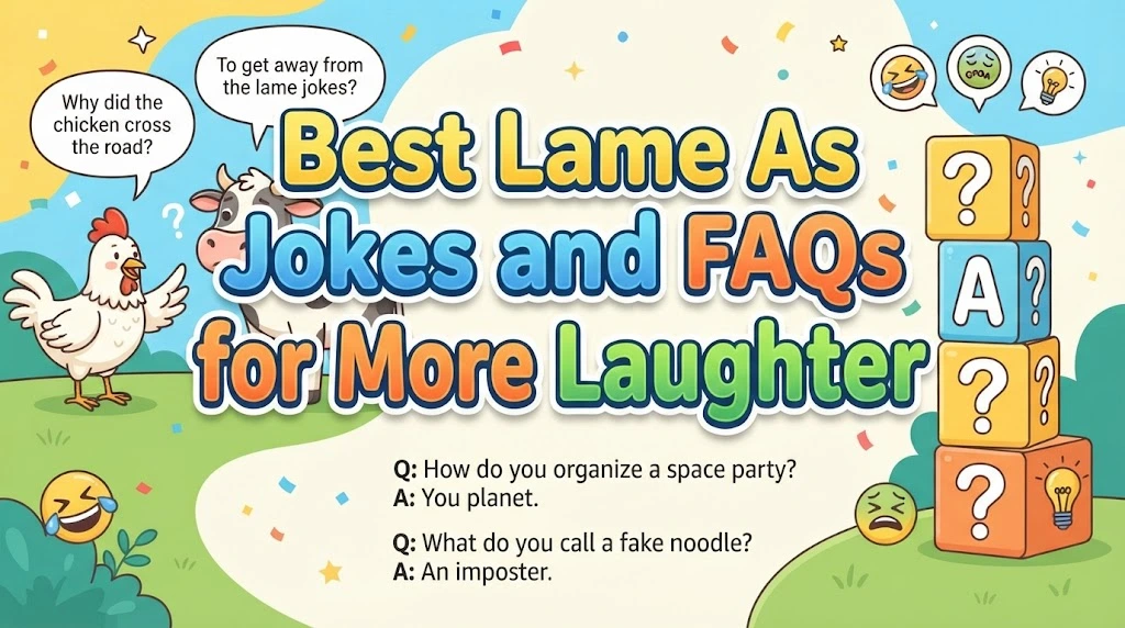 Best Lame As Jokes and FAQs for More Laughter
