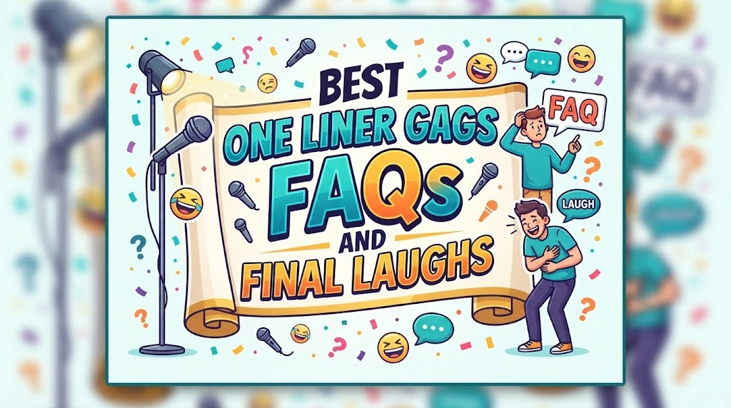 Best One Liner Gags, FAQs, and Final Laughs