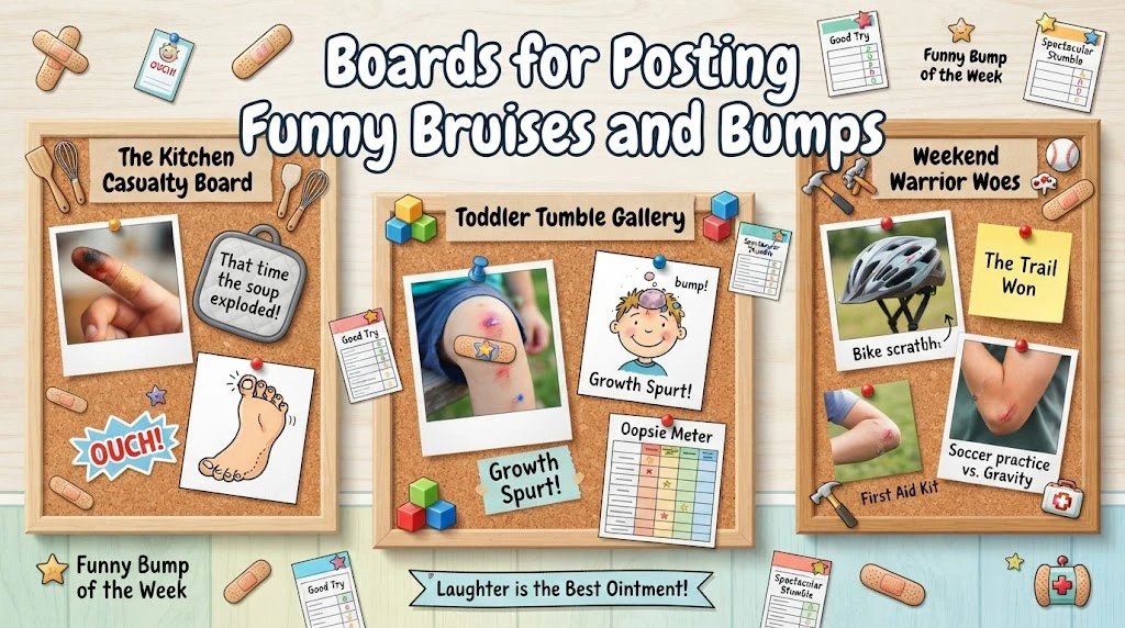 Boards for Posting Funny Bruises and Bumps
