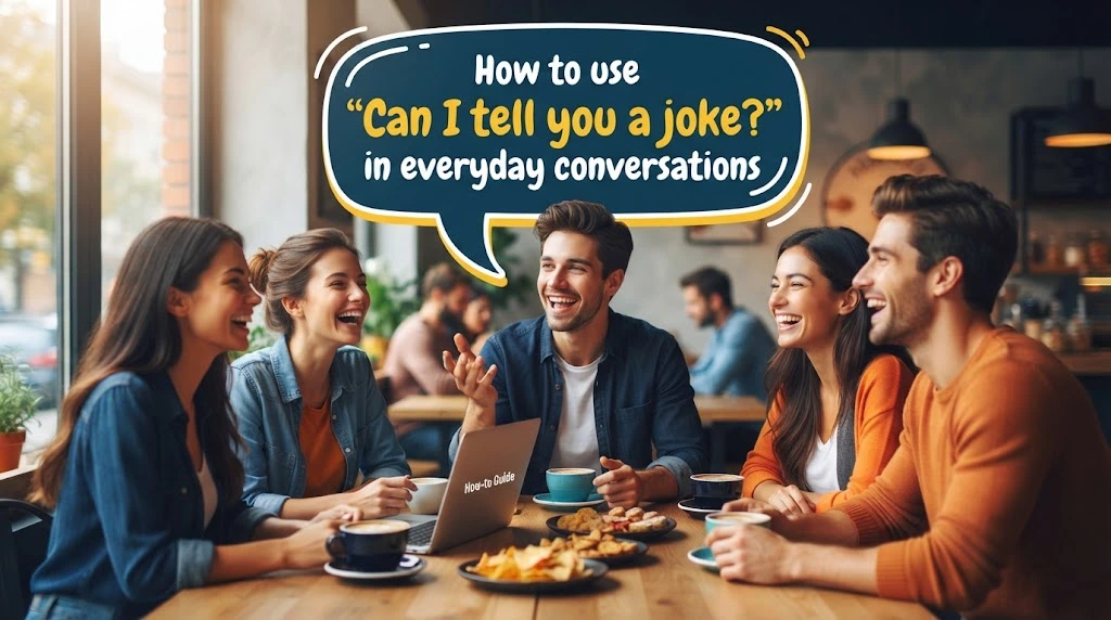 How to use can i tell you a joke in everyday conversations