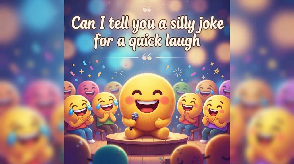 Can I tell you a silly joke for a quick laugh