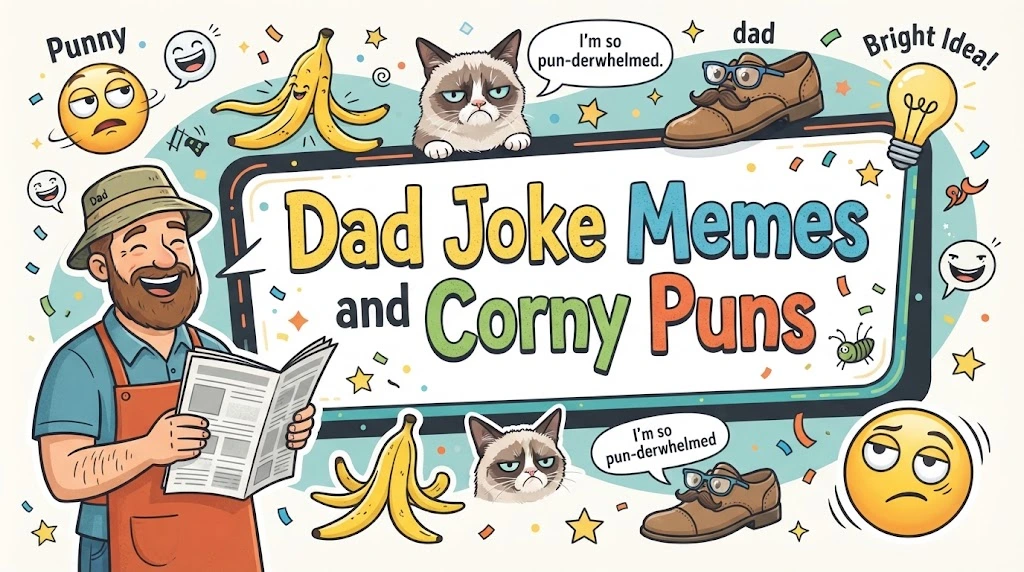 Dad Joke Memes and Corny Puns
