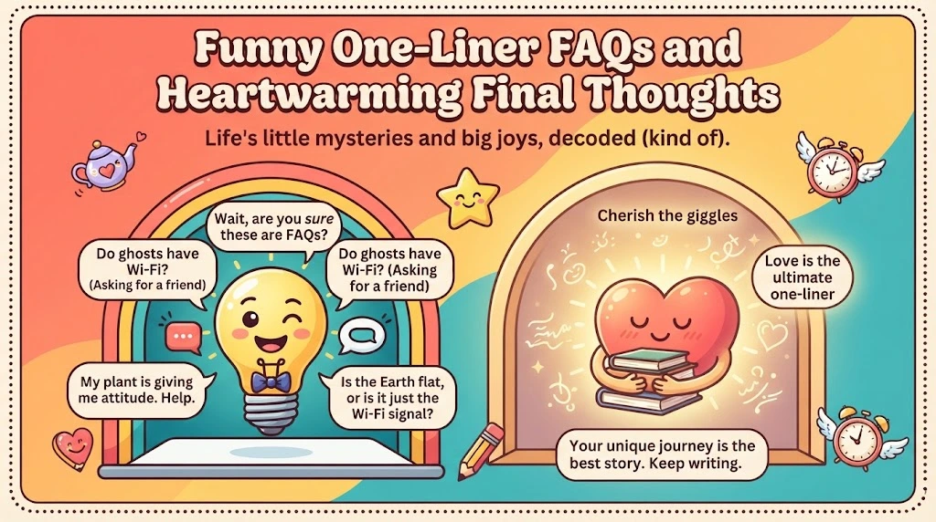 Funny One-Liner FAQs and Heartwarming Final Thoughts