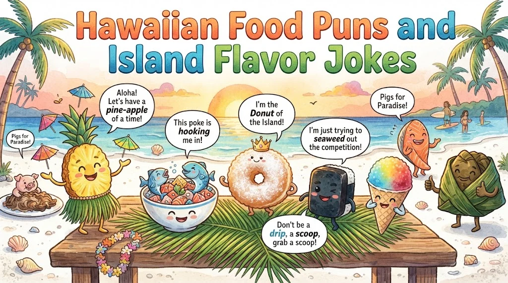 Hawaiian Food Puns and Island Flavor Jokes