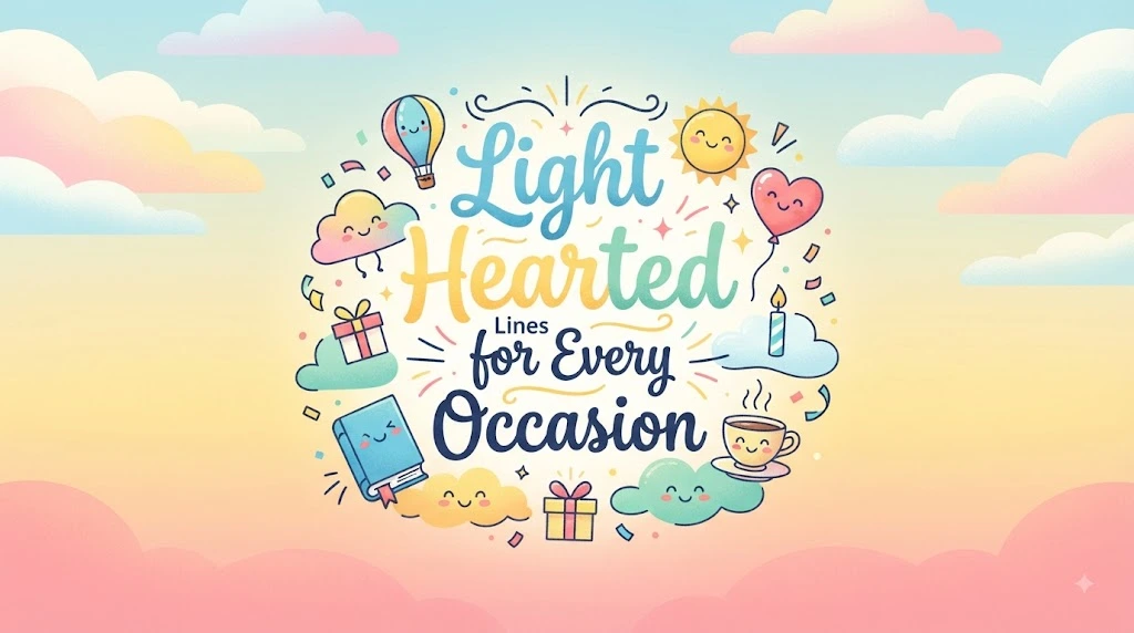 Light Hearted Lines for Every Occasion