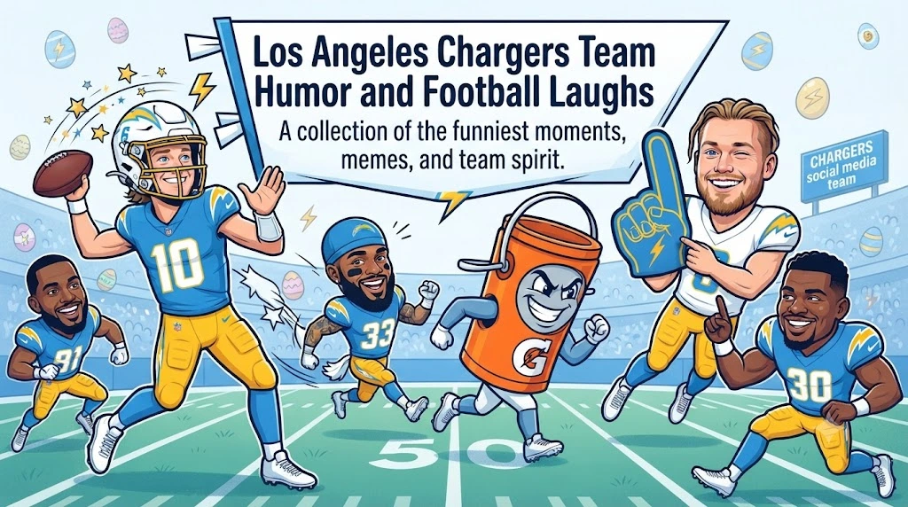 Los Angeles Chargers Team Humor and Football Laughs.