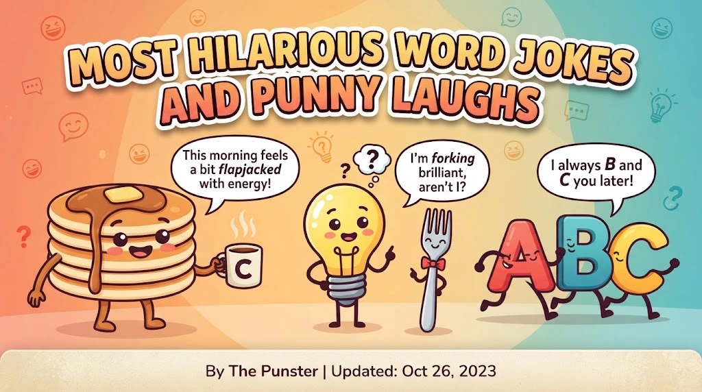 Most Hilarious Word Jokes and Punny Laughs