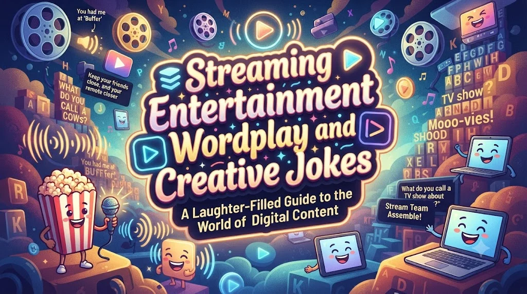 Streaming Entertainment Wordplay and Creative Jokes