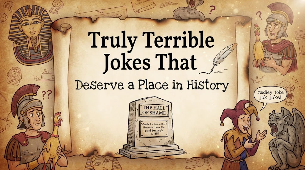 Truly Terrible Jokes That Deserve a Place in History.